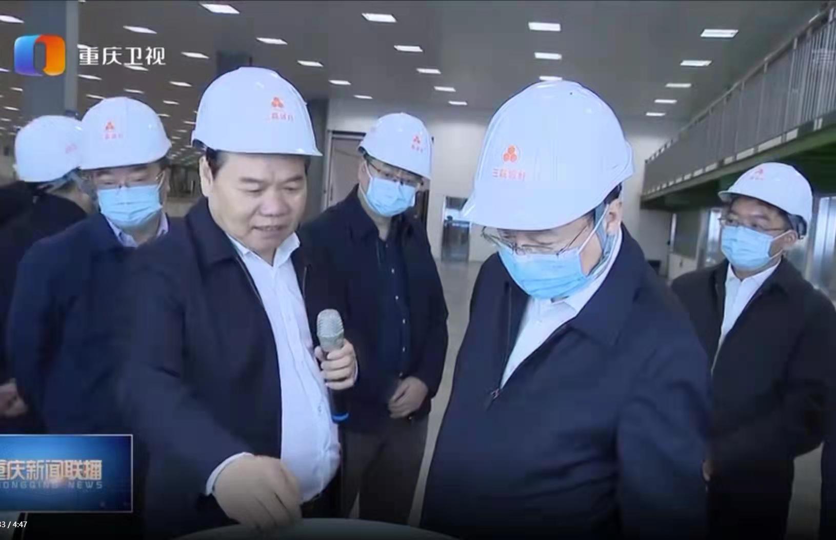 重庆市委副书记、市长胡衡华调研三磊玻纤